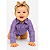 Body Infantil Unissex Texas Farm Xadrez Roxo / Rosa - Imagem 5