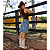 Bermuda Vintage Jeans Turkese - Imagem 4