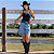 Bermuda Vintage Jeans Turkese - Imagem 6