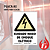 A5 | Cuidado, Risco de Choque Elétrico Sinalização de alerta - Imagem 1