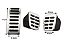 Kit Pedaleiras em Aço Inox - VW Golf / Audi A3 - 1998 à 2006 - Imagem 4