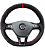 Capa de volante Alcântara para VW Polo Nivus Virtus Golf - Vermelha - Imagem 5