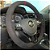 Capa de volante Alcântara para VW Polo Nivus Virtus Golf - Vermelha - Imagem 4