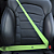Fita Cinto De Segurança Verde Neon Florescente Universal - Imagem 1