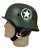 Capacete Aberto Verde Fosco Coquinho Estilo Segunda Guerra - Imagem 8