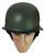 Capacete Aberto Verde Fosco Coquinho Estilo Segunda Guerra - Imagem 4