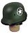 Capacete Aberto Verde Fosco Coquinho Estilo Segunda Guerra - Imagem 6