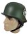 Capacete Aberto Verde Fosco Coquinho Estilo Segunda Guerra - Imagem 5