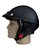 Capacete Coquinho Couro Preto Para Scooter Elétrica Ccc135 - Imagem 3