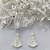 BRINCO FOLHEADA A PRATA COM 50 MILÉSIMOS + VERNIZ DIAMOND - BRINCO DE PINO NOSSA SENHORA APARECIDA 10MM (PRA362) (PAR) PRBR000005 - Imagem 1