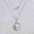 GARGANTILHA FOLHEADA A PRATA COM 50 MILÉSIMOS + VERNIZ DIAMOND CORRENTE SINGAPURA 45CM PINGENTE ESPIRITO SANTO 20MM PRGG000151 - Imagem 1