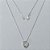 GARGANTILHA FOLHEADA A PRATA COM 50 MILÉSIMOS + VERNIZ DIAMOND - CORRENTE VENEZIANA PINGENTE CORAÇÃO COM ZIRCÔNIA CRISTAL 10MM PRGG000180 - Imagem 1