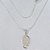 GARGANTILHA FOLHEADA A PRATA COM 50 MILÉSIMOS + VERNIZ DIAMOND CORRENTE L11 IMPORTADA 45CM PINGENTE ORAÇÃO ESPIRITO SANTO PEQUENO 20MM PRGG000183 - Imagem 1