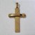 PINGENTE EM AÇO INOXIDAVEL 316L CRUCIFIXO DOURADO COM ORAÇÃO TAMANHO 50MM ACPG000020 - Imagem 1