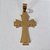 PINGENTE EM AÇO INOXIDAVEL 316L CRUCIFIXO DOURADO DUPLO  TAMANHO 35MM ACPG000007 - Imagem 1
