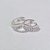 BRINCO FOLHEADO A PRATA COM 50 MILÉSIMOS + VERNIZ DIAMOND ARGOLA 3 FILEIRAS COM MICRO ZIRCÔNIAS COM TRAVA 11MM LARGURA 3MM (PAR) PRBR000244 - Imagem 1