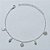 PULSEIRA FOLHEADA A PRATA COM 50 MILÉSIMOS + VERNIZ DIAMOND PULSEIRA 14CM COM PÉROLAS E TREVO + EXTENSOR PRPS000138 - Imagem 1
