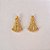 BRINCO FOLHEADO A OURO NOSSA SENHORA APARECIDA COM COROA 16MM OUBR000021 - Imagem 1