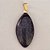 PINGENTE FOLHEADO A OURO PEDRA NATURAL BRILHO DAS ESTRELAS 34X16MM OUPG000006 - Imagem 1