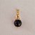 PINGENTE FOLHEADO A OURO PEDRA NATURAL ONIX FACETADA 15MM OUPG000008 - Imagem 1