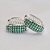 BRINCO FOLHEADO A PRATA COM 50 MILÉSIMOS + VERNIZ DIAMOND ARGOLA 4 FILEIRAS DE MICRO ZIRCÔNIAS VERDE COM TRAVA 16MM LARGURA 6MM PRBR000289 - Imagem 1