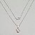 GARGANTILHA FOLHEADA A PRATA COM 50 MILÉSIMOS + VERNIZ DIAMOND COM CORRENTE SINGAPURA 45CM MINNIE COM LACINHO 10MM FECHO LAGOSTA PRGG000480 - Imagem 1