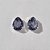 BRINCO FOLHEADO A PRATA COM 50 MILÉSIMOS + VERNIZ DIAMOND COM ZIRCÔNIA LILÁS 10X8MM PRBR000353 - Imagem 1