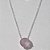 GARGANTILHA FOLHEADA A PRATA COM 50 MILÉSIMOS + VERNIZ DIAMOND CORRENTE CADEADO 45CM ZIRCÔNIA ROXA 11MM PRGG000593 - Imagem 1