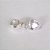 BERLOQUE FOLHEADO A PRATA COM 50 MILÉSIMOS + VERNIZ DIAMOND PINGENTE CORAÇÃO COM ZIRCÔNIA 8MM PRBQ000094 - Imagem 1