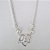 SHOCKER FOLHEADA A PRATA COM 50 MILÉSIMOS + VERNIZ DIAMOND CORRENTE RIVIÉRA TRANSPARENTE COM PINGENTE MÃE 20MM E PÉROLAS FECHO LAGOSTA PRSH000040 - Imagem 1
