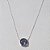 GARGANTILHA FOLHEADA A PRATA COM 50 MILÉSIMOS + VERNIZ DIAMOND 45CM ZIRCÔNIA LILÁS 10MM PRGG000755 - Imagem 1
