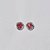 BRINCO FOLHEADO A PRATA COM 50 MILÉSIMOS + VERNIZ DIAMOND ZIRCÔNIA ROSA REDONDA 8MM PRBR000515 - Imagem 1