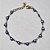 PULSEIRA EM AÇO INOXIDÁVEL DOURADA 316L 17CM OLHOS GREGOS AZUÍS FORMATO CORAÇÃO + EXTENSOR FECHO LAGOSTA ACPS000223 - Imagem 1