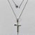 GARGANTILHA EM AÇO INOXIDÁVEL - GARGANTILHA COM CORRENTE 45CM E PINGENTE CRUCIFIXO ESCRITO JESUS 17X32MM - COMPOSIÇÃO: AÇO INOXIDÁVEL - ACGG000143 - Imagem 1