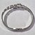 PULSEIRA (BRACELETE) EM AÇO INOXIDÁVEL FLORES BRANCA E PRETAS E MICRO ZIRCÔNIAS LARGURA 6MM ACPS000310 - Imagem 2