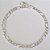 PULSEIRAS FOLHEADA A PRATA COM 50 MILÉSIMOS + VERNIZ DIAMOND 21CM 3X1 LARGURA 4MM PRPS000481 - Imagem 1