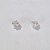 BRINCO FOLHEADO A PRATA COM 50 MILÉSIMOS + VERNIZ DIAMOND REDONDO COM ZIRCÔNIA CRISTAL 6MM PRBR000546 - Imagem 1