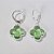 BRINCO FOLHEADO A PRATA COM 50 MILÉSIMOS + VERNIZ DIAMOND ARGOLA DE PRESSÃO TREVO VERDE 13MM PRBR000555 - Imagem 1