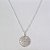 GARGANTILHA FOLHEADA A PRATA COM 50 MILÉSIMOS + VERNIZ DIAMOND CORRENTE SINGAPURA 45CM PINGENTE DEUS É FIEL 20MM PRGG000815 - Imagem 1