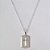 GARGANTILHA FOLHEADA A PRATA COM 50 MILÉSIMOS + VERNIZ DIAMOND CORRENTE SINGAPURA 45CM PINGENTE IMAGEM CRUCIFIXO ESCRITO JESUS CRISTO 13X20MM PRGG000816 - Imagem 1