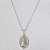 GARGANTILHA FOLHEADA A PRATA COM 50 MILÉSIMOS + VERNIZ DIAMOND CORRENTE SINGAPURA 45CM PINGENTE IMAGEM NOSSA SENHORA APARECIDA 14MM PRGG000817 - Imagem 1