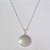 GARGANTILHA FOLHEADA A PRATA COM 50 MILÉSIMOS + VERNIZ DIAMOND CORRENTE SINGAPURA 45CM PINGENTE ORAÇÃO AVE MARIA 20MM PRGG000822 - Imagem 1