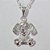 GARGANTILHA FOLHEADA A PRATA COM 50 MILÉSIMOS + VERNIZ DIAMOND CORRENTE SINGAPURA 45CM CACHORRO COM MICRO ZIRCÔNIAS NOS OLHOS 14MM PRGG000834 - Imagem 2
