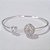 PULSEIRA (BRACELETE) FOLHEADA A PRATA COM 50 MILÉSIMOS + VERNIZ DIAMOND CRAVEJADO COM MICRO ZIRCÔNIAS E ZIRCÔNIA CRISTAL LARGURA 2MM AJUSTÁVEL PRPS000515 - Imagem 1
