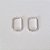 BRINCO FOLHEADO A PRATA COM 50 MILÉSIMOS + VERNIZ DIAMOND ARGOLA QUADRADA COM 1 FILEIRAS DE MICRO ZIRCÔNIAS 13MM PRBR000629 - Imagem 1