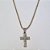 GARGANTILHA EM AÇO INOXIDÁVEL CORRENTE CORDÃO BAIANO DOURADO 56CM CRUCIFIXO ALTO RELEVO 20X30MM FECHO LAGOSTA ACGG000148 - Imagem 1