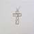 PINGENTE FOLHEADO A PRATA COM 50 MILÉSIMOS + VERNIZ DIAMOND CRUCIFIXO FACE JESUS 21X37MM PRPG000021 - Imagem 1