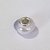 BERLOQUE  FOLHEADO A PRATA COM 50 MILÉSIMOS + VERNIZ DIAMOND OVAL MURANO 2 CORES 14MM (UNIDADE) PRBQ000109 - Imagem 1