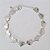PULSEIRA FOLHEADA A PRATA COM 50 MILÉSIMOS + VERNIZ DIAMOND 18CM CORAÇÃO DESENHO AUTISMO 12MM FECHO LAGOSTA PRPS000544 - Imagem 1
