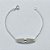 PULSEIRA FOLHEADA A PRATA COM 50 MILÉSIMOS + VERNIZ DIAMOND PULSEIRA INFANTIL 14CM CHAPINHA DESENHADA PRPS000554 - Imagem 1